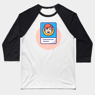 Profil Card Cartoon Vector Icon Illustration (2) Baseball T-Shirt